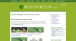 Desktop Screenshot of meister-wetten.com